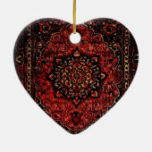 Persischer Teppichboden in Rose getönt Feld Keramik Ornament (Hinten)