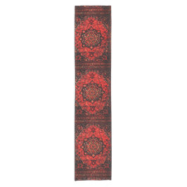 Persischer Teppichboden in Rose getönt Feld  Kurzer Tischläufer