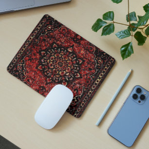 Persischer Teppichboden in Rose getönt Feld Mousepad