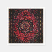 Persischer Teppichboden in Rose getönt Feld Serviette (Vorderseite)