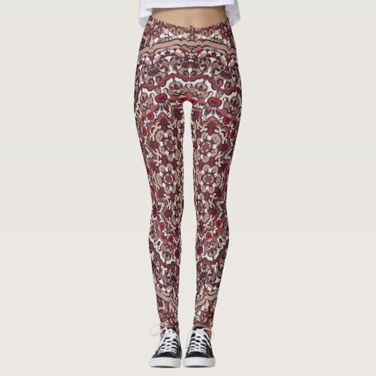 Persischer Teppichboden Leggings (Vorderseite)