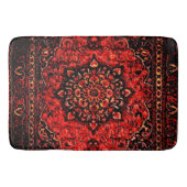 Persischer Teppichboden mit Rose   Badematte (Vorderseite)