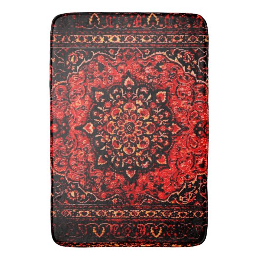 Persischer Teppichboden mit Rose   Badematte (Vorderseite Vertikal)