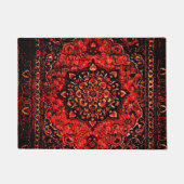 Persischer Teppichboden mit Rose    Fußmatte (Vorderseite)