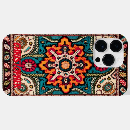 Persischer Teppichboden Orientteppich Case-Mate iPhone Hülle (Rückseite (Horizontal))