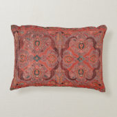 Persischer Teppichboden Rot dekoratives Kissen (Rückseite)