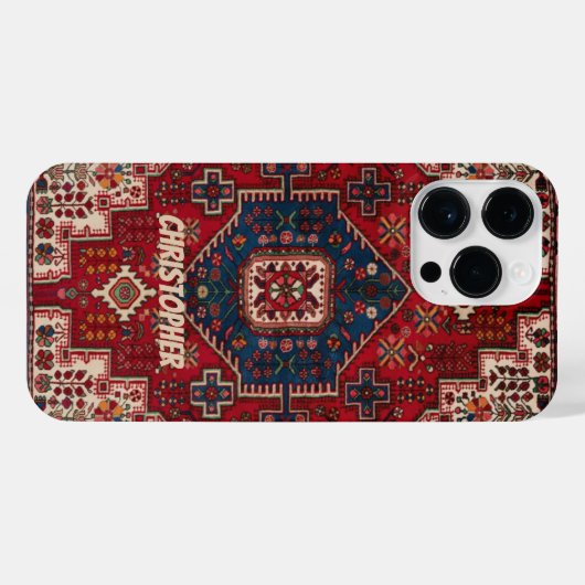 Persischer Teppichdecker iPhone Hülle (Rückseite (Horizontal))