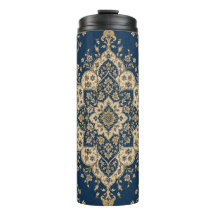 Persischer Tumbler Vintage-Medallion Marineblau Go