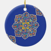 Persischer Türkis Keramik Ornament (Hinten)