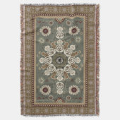 Persischer Vintage-Arabesken-Muster  Decke (Vorderseite Vertikal)