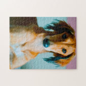 Persischer Windhund. Puzzle (Horizontal)