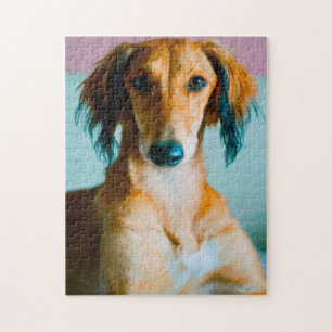 Persischer Windhund. Puzzle
