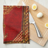 Persisches Antiquitätenmuster Geschirrtuch (Viertel Falte)