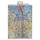 Persisches aufwändiges Kachelmaul Flachmann (Rückseite)