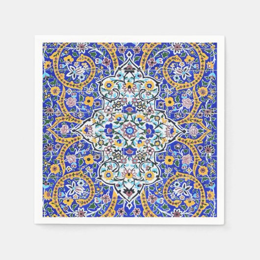 Persisches aufwändiges Kachelmaul Serviette (Vorderseite)