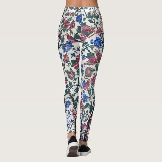 Persisches Blumendesign Leggings (Rückseite)