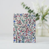 Persisches Blumendesign Postkarte (Stehend Vorderseite)
