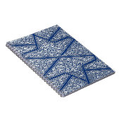 Persisches Fliesenmuster - Kobaltblau und weiß Notizblock (Rechte Seite)