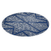 Persisches Fliesenmuster - Kobaltblau und weiß Schneidebrett (Ecke)