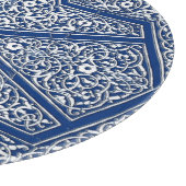 Persisches Fliesenmuster - Kobaltblau und weiß Schneidebrett (Ecke)
