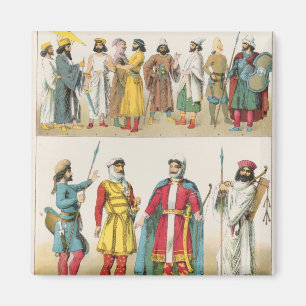 Persisches Kleid, von "Trachten der Voelker", 1864 Magnet