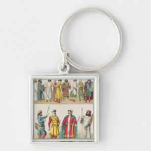 Persisches Kleid, von "Trachten der Voelker", 1864 Schlüsselanhänger