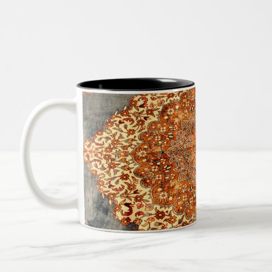 Persisches Muster-Look Zweifarbige Tasse (Links)