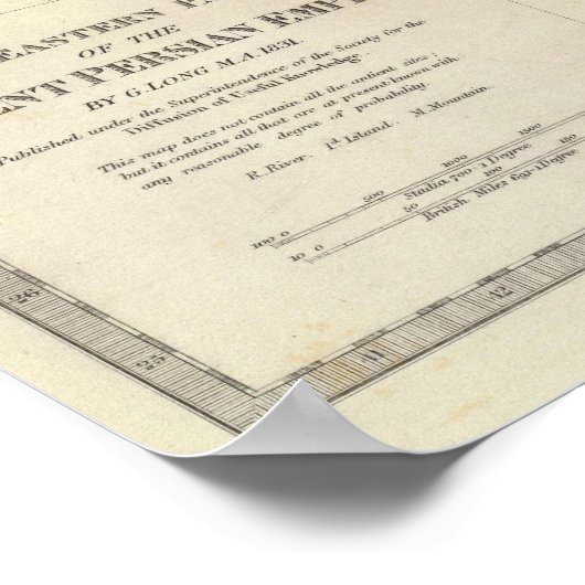 Persisches Reich, Osten Poster (Ecke)