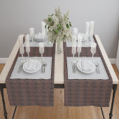 Persisches sonniges gerahmtes ethnisches Muster Mittelgroßer Tischläufer