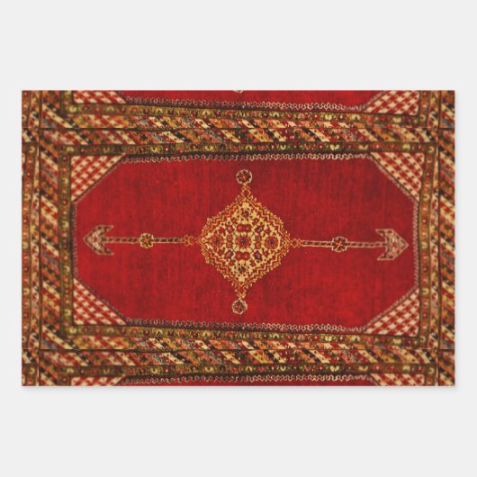 Persisches Teppichmuster Geschenkpapier Set (Vorderseite 2)