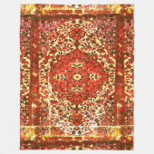 Persisches Teppichmuster - Grunge-Look Fleecedecke (Vorderseite)