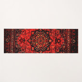 Persisches Teppichmuster in Rose Yogamatte (Vorderseite (Horizontal))