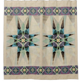 Persisches Watercolor Kaleidescope Duschvorhang