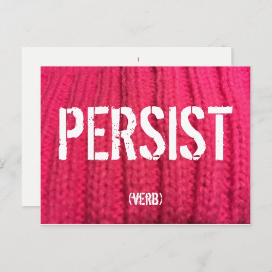Persist Postkarte (Vorne/Hinten)