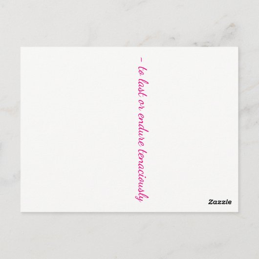 Persist Postkarte (Rückseite)