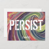 Persist Postkarte (Vorne/Hinten)