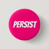 "Persist" weiß, rosa, magenta, fuchsia-Taste Button (Vorderseite)