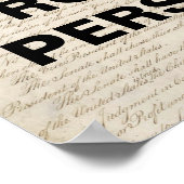 Persist Wiederholung des Protests gegen die Verfas Poster (Ecke)