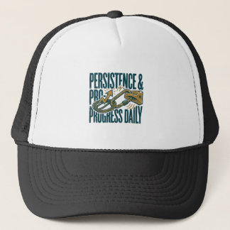Persistence & Progress Daily Motivational Trucker  Truckerkappe