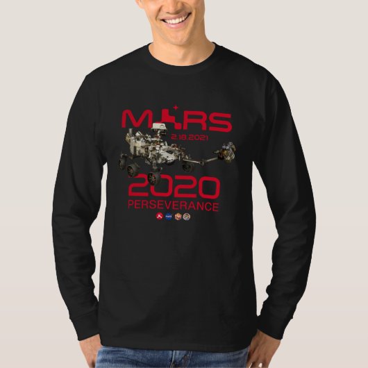 Persistence Rover Mars 2020 Landing Day T-Shirt (Vorderseite)