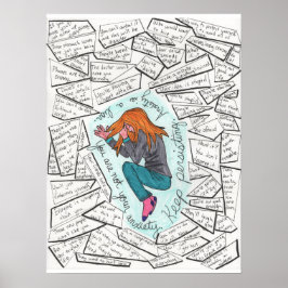 Persistent behalten (Angst) 18x24 Poster