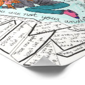 Persistent behalten (Angst) 8,5 x 11 Poster (Ecke)