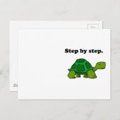 Persistent Winning Tortoise Turtle Step by Step Postkarte (Vorne/Hinten)