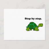 Persistent Winning Tortoise Turtle Step by Step Postkarte (Vorderseite)