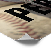 Persistenz Baseball Inspiration Motivierend Poster (Ecke)