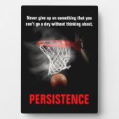 Persistenz Basketball Inspiration Motivierend Fotoplatte (Vorderseite)