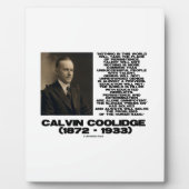 Persistenz-Entschlossenheit Omnipotente Coolidge Fotoplatte (Vorderseite)