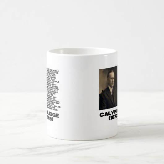 Persistenz-Entschlossenheit Omnipotente Coolidge Kaffeetasse (Mittel)