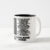 Persistenz-Entschlossenheit Omnipotente Coolidge Zweifarbige Tasse (VorderseiteRechts)