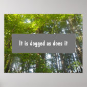 Persistenz Inspirationelles Sprichwort Poster (Vorne)